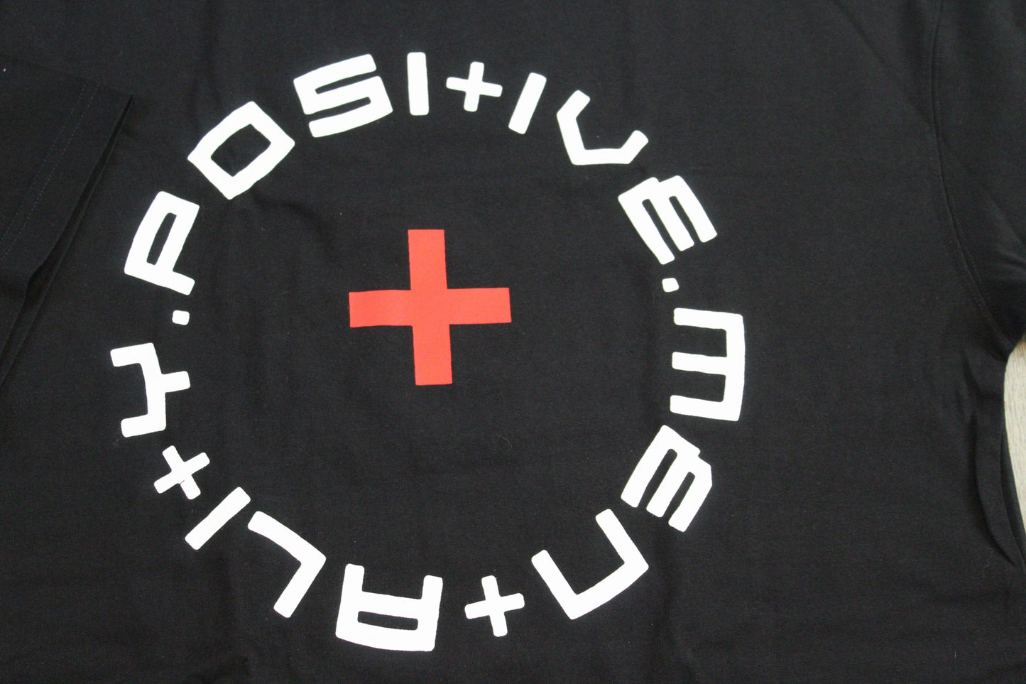 Oversized faded t-shirt unisex POSITIVE MENTALITY