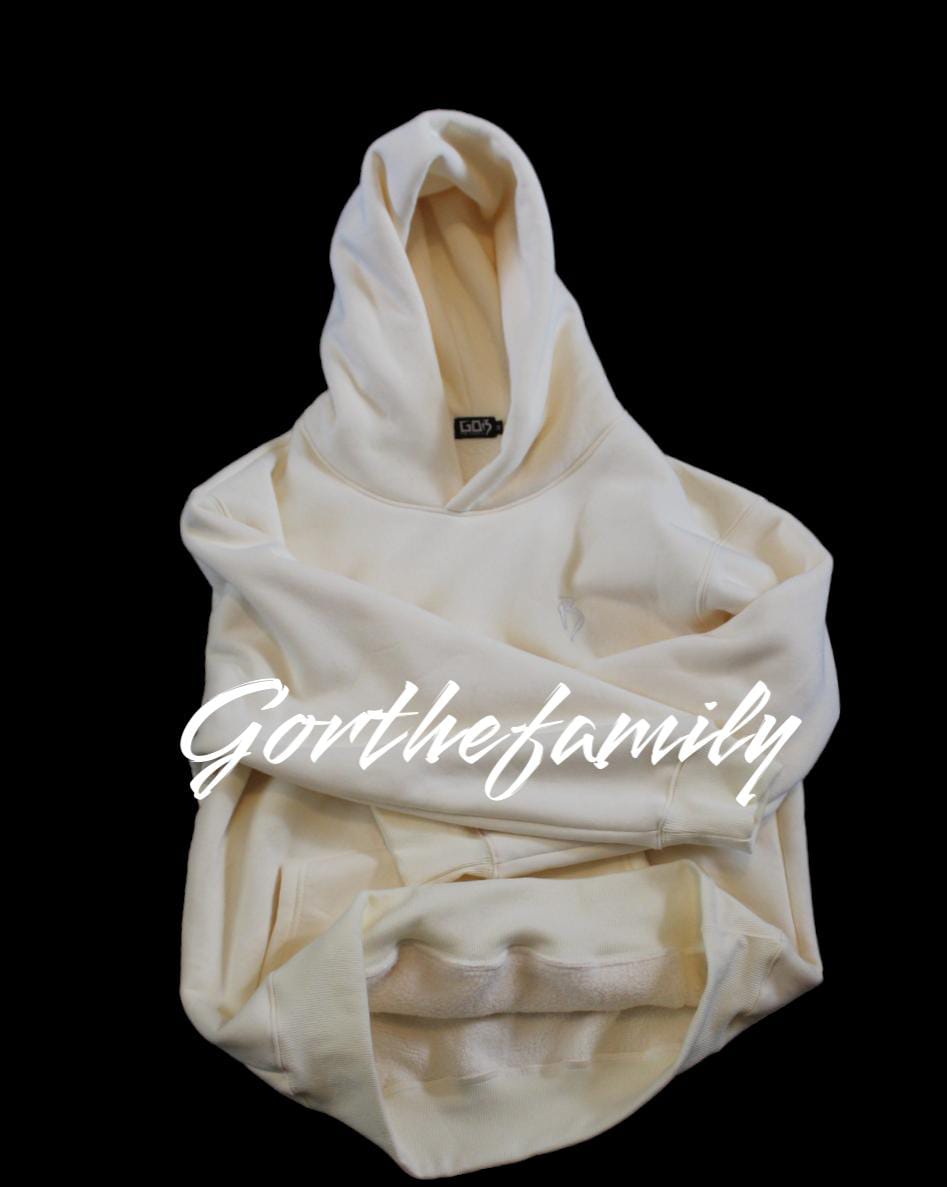 high quality oversized hota shoulder sweatshirt, unisex Cotton heavyweight pullover hoodie.....G.O.R THE FAMILY